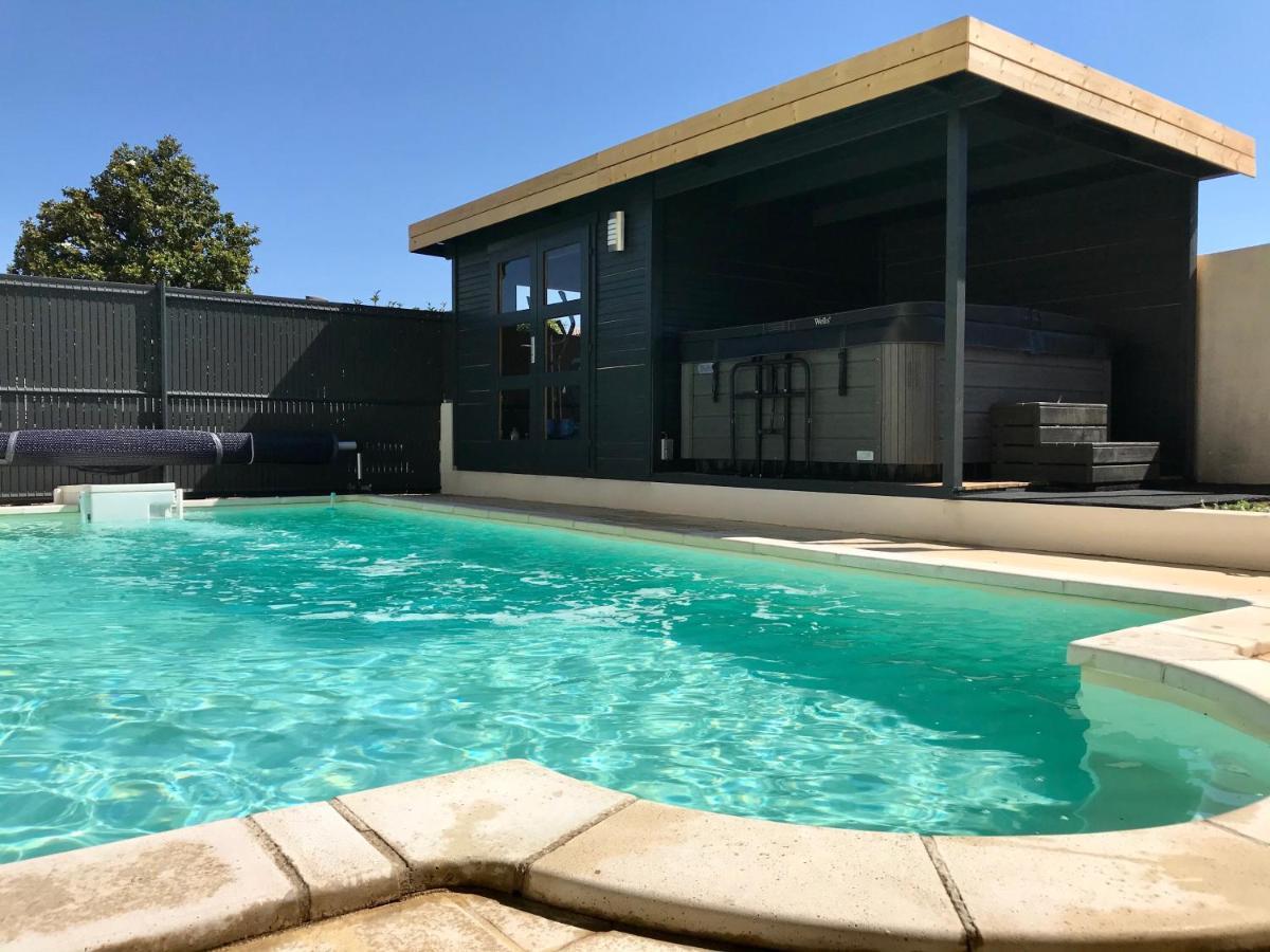 Guesthouse La Costiere - Logements Independants - Espace Piscine Jacuzzi Люнел Екстериор снимка